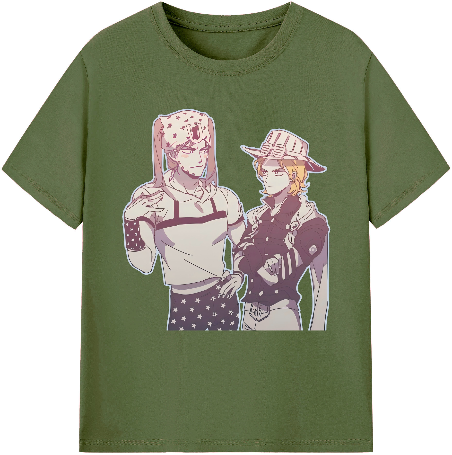 （画像用） ジョジョの奇妙な冒険 JoJo's Bizarre Adventure 綿100％半袖Tシャツ（フロントプリント）